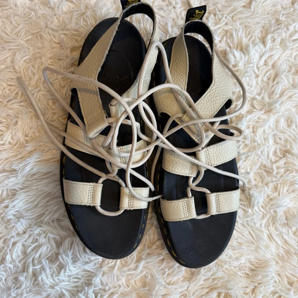 Dr. Martens White Strappy Sandals - Picture 4 of 9